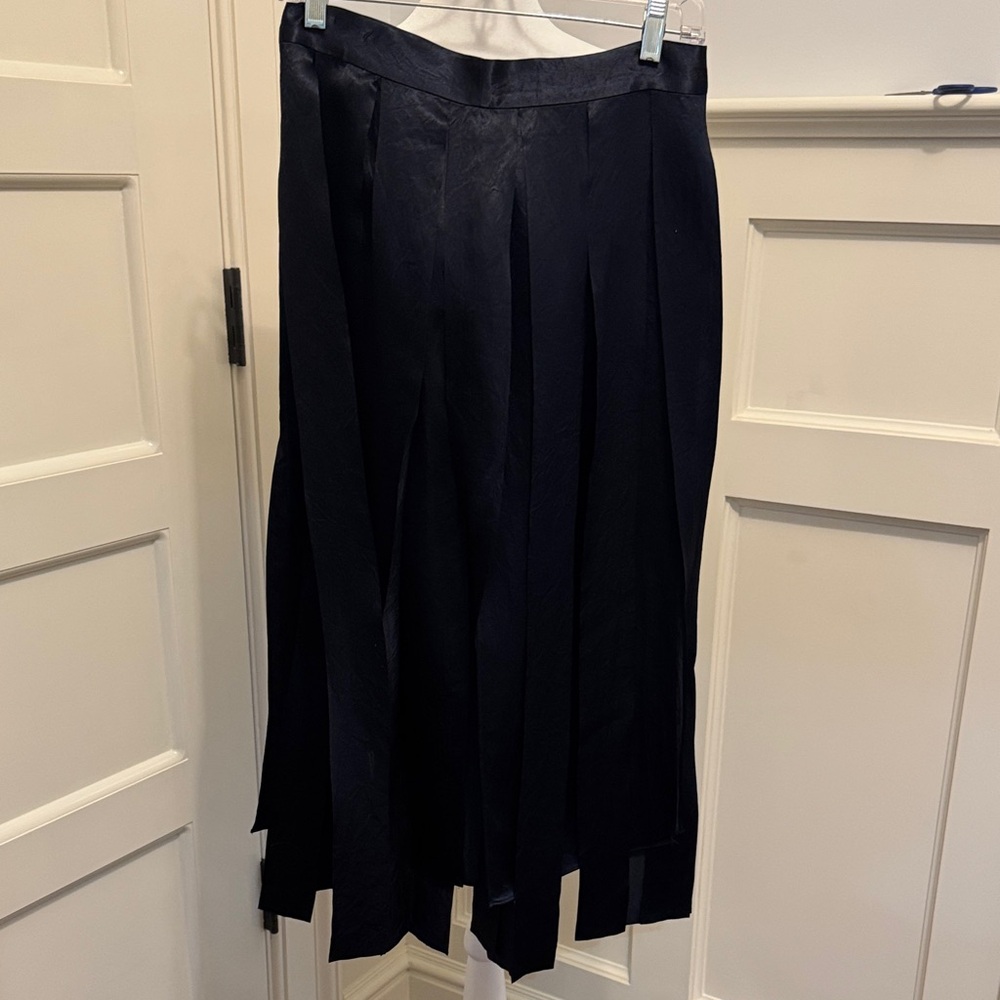 Zara dark navy ribbon skirt